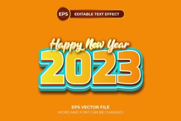 2023 New Year Text Effect: A Versatile Design Tool for Creative Projects