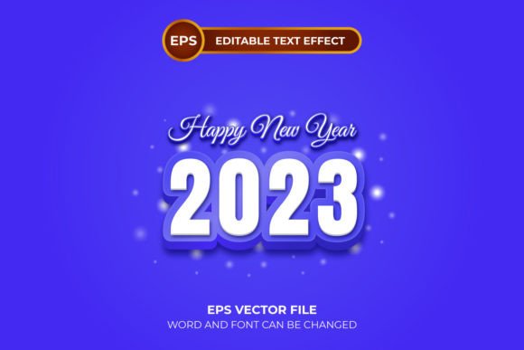 2023 Text Effect, White and Purple: A Modern Design Trend for Creatives and Businesses