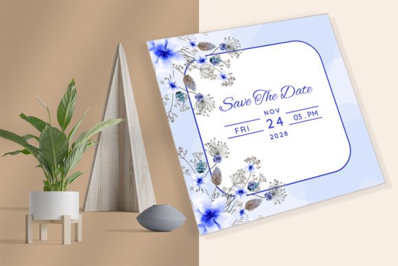 Designing Elegant Blue White Floral Wedding Invitations with Customizable Templates