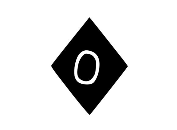 Diamond Shape with Playful Mono 0: A Creative Spark