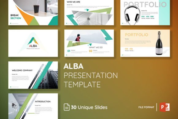 Elevate Your Business Story with the ALBA Powerpoint Presentation Template