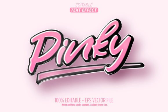 Elevate Your Designs with the Pinky Text Effect: Editable Valentine's Graphics for Modern Creators