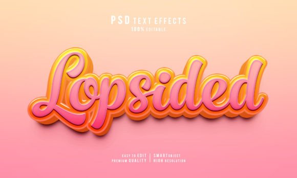 Exploring the Utility of Creative Lopsided 3D Text Effects for Modern Design