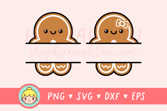 Gingerbread Man Woman Signs for Holiday Crafting