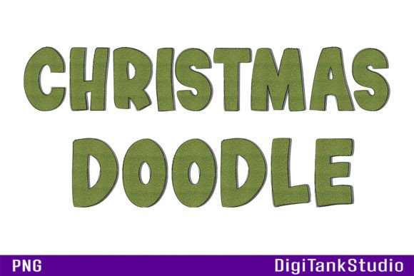 Hand-Drawn Holiday Magic with Christmas Doodle Letters