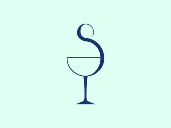 S Logo for Food and Drink Design Style