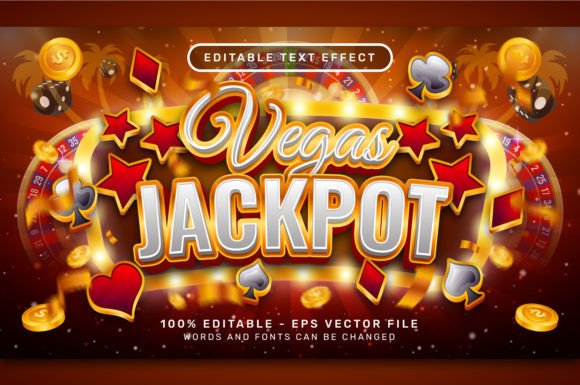 Vegas Jackpot 3D Text Effect