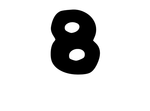 Why Casual Bubble Mono Letter 8 Is the Versatile Design Element You Need